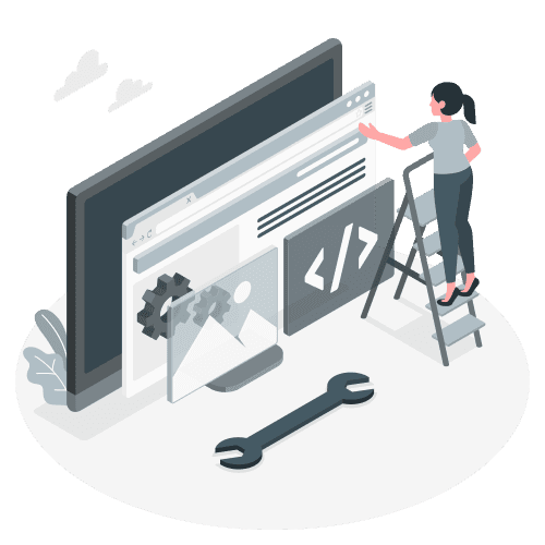 Website setup illustration